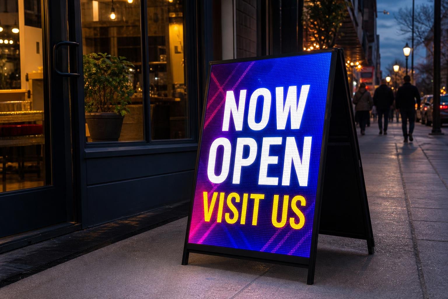 05 illuminated a frame and sidewalk signs for Overbrook, SC businesses