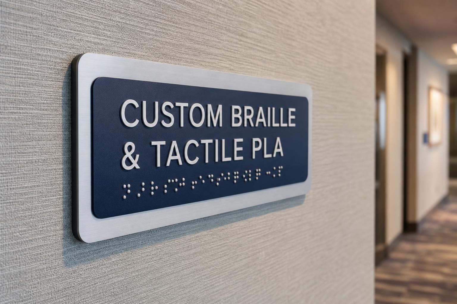 Custom designed ADA accessibility signs with distinct fonts and colors facilities for sign projects in Browns Summit, NC