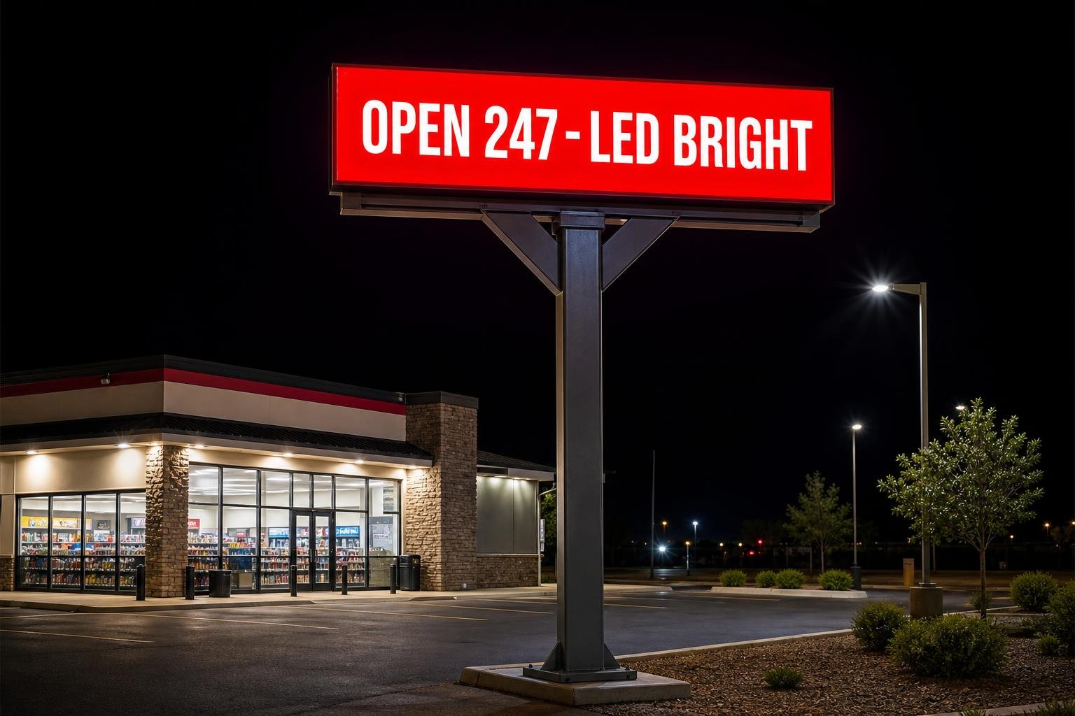 05 led illumination options pylon signs for sign projects in Five Forks, SC