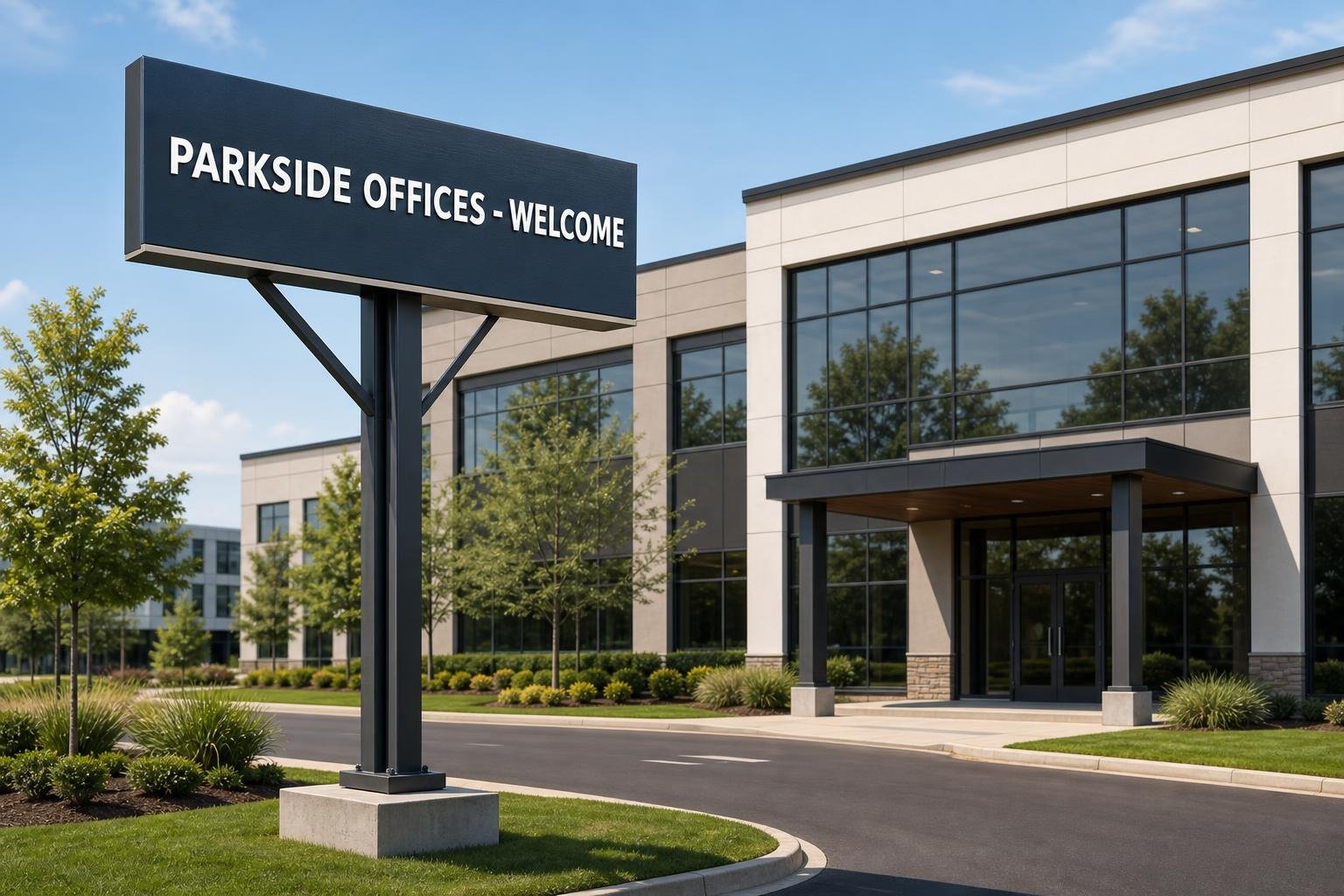 06 pylon and pole business branding signage for businesses in Five Forks, SC
