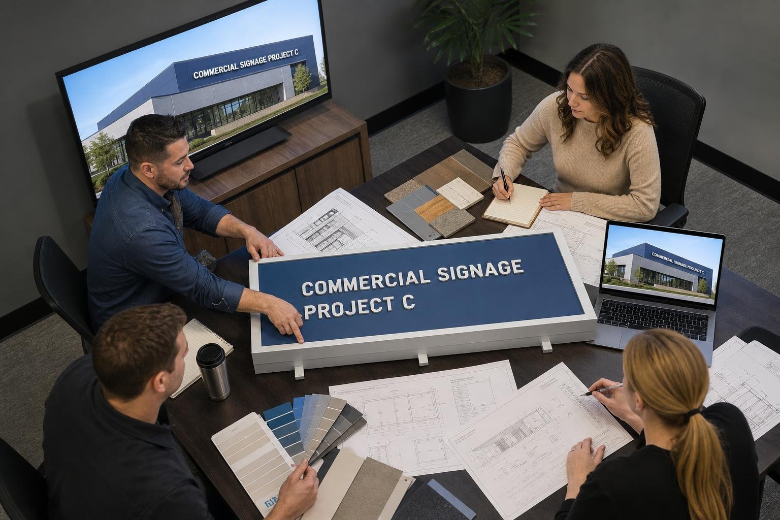 06 commercial signage project management for businesses in Browns Summit, NC