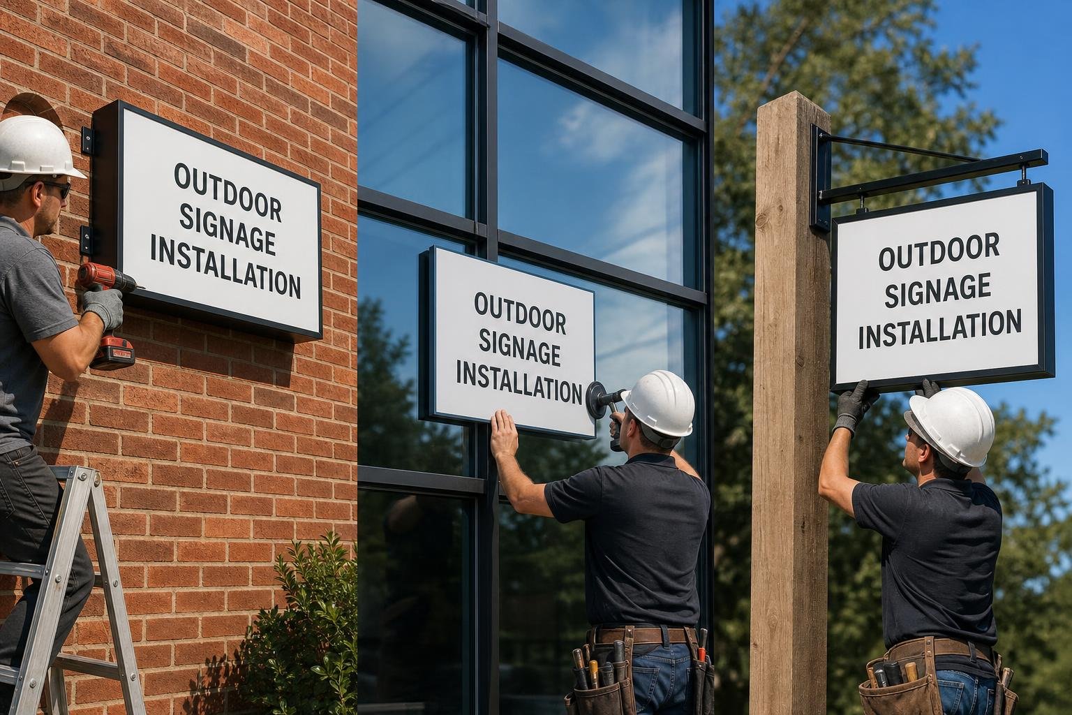 03 outdoor sign application options for sign projects in Duncan, SC