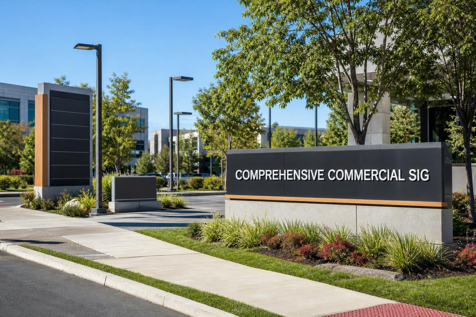 Technician reviewing commercial sign maintenance plan documentation in Greebsboro, Greensboro, NC for businesses in High Point, NC