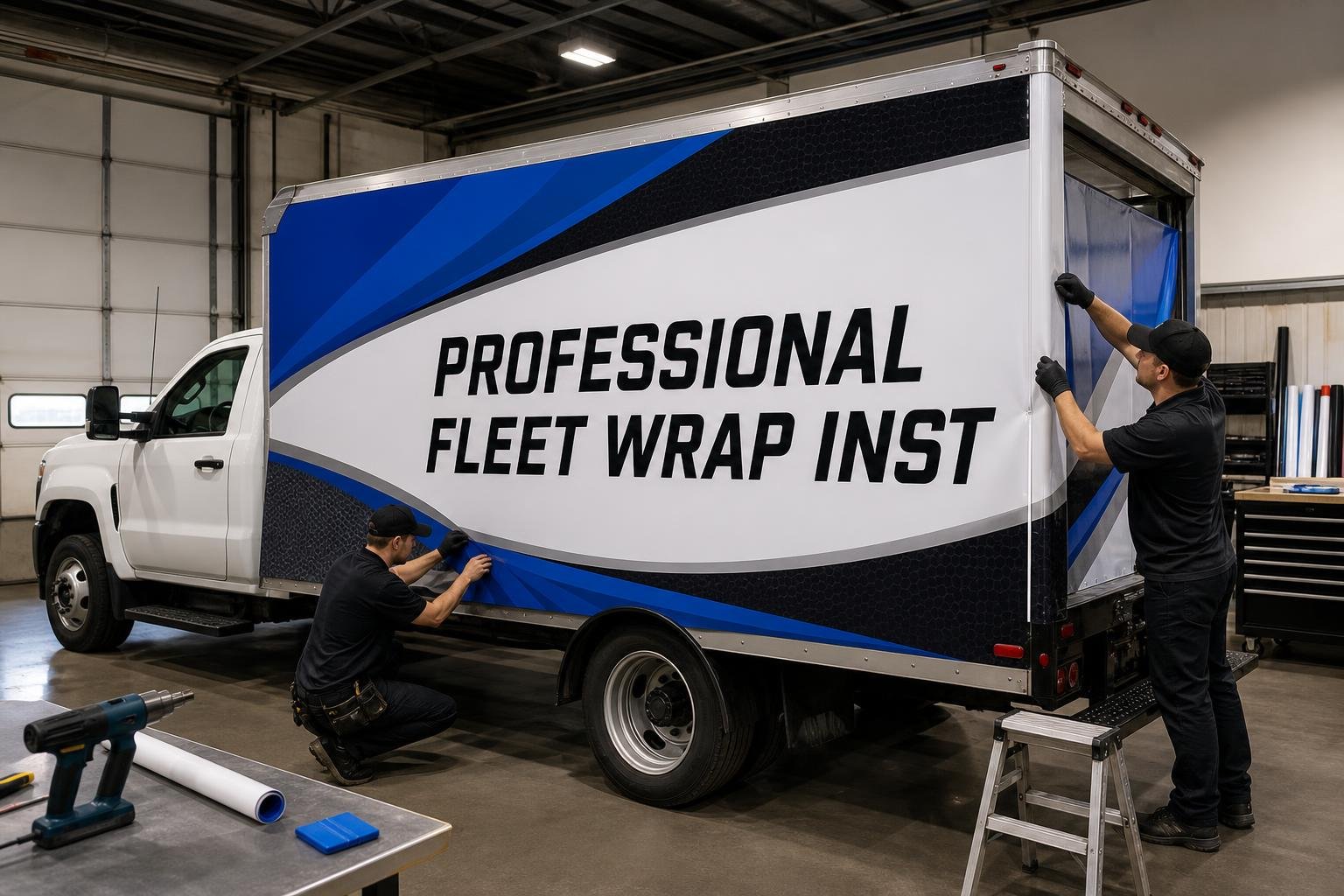 03 commercial fleet wrap application for businesses in Browns Summit, NC