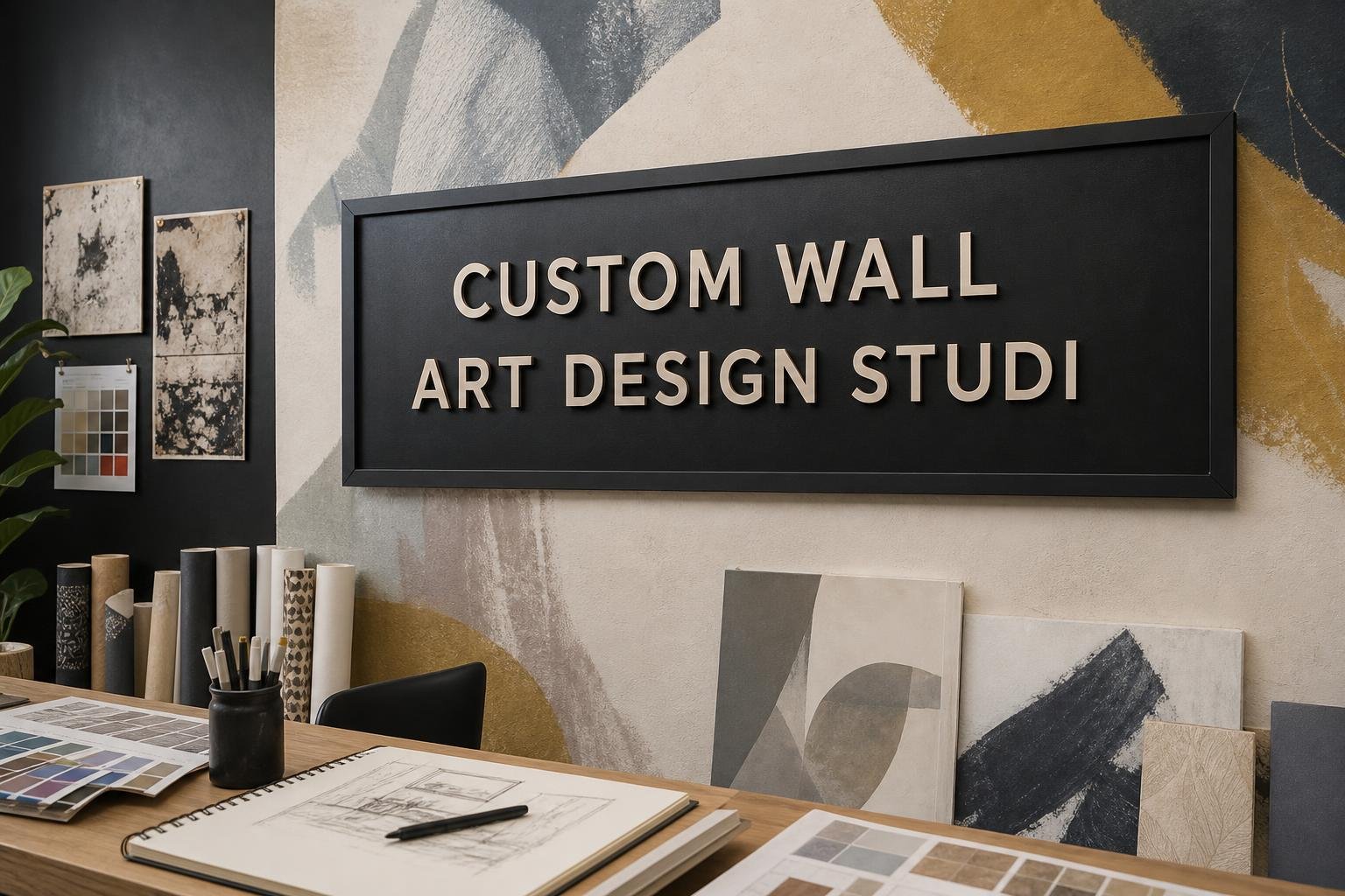 Custom designed wall mural showcasing branded artwork in Greebsboro, Greensboro, NC for sign projects in High Point, NC