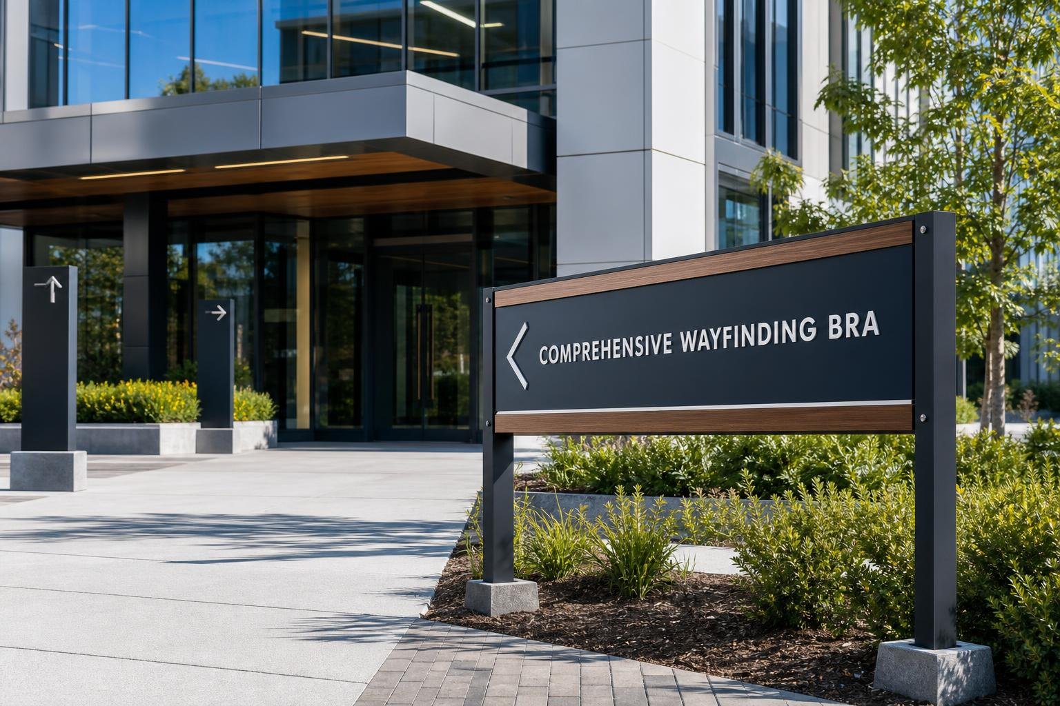 06 wayfinding and directional business branding signage for sign projects in Overbrook, SC