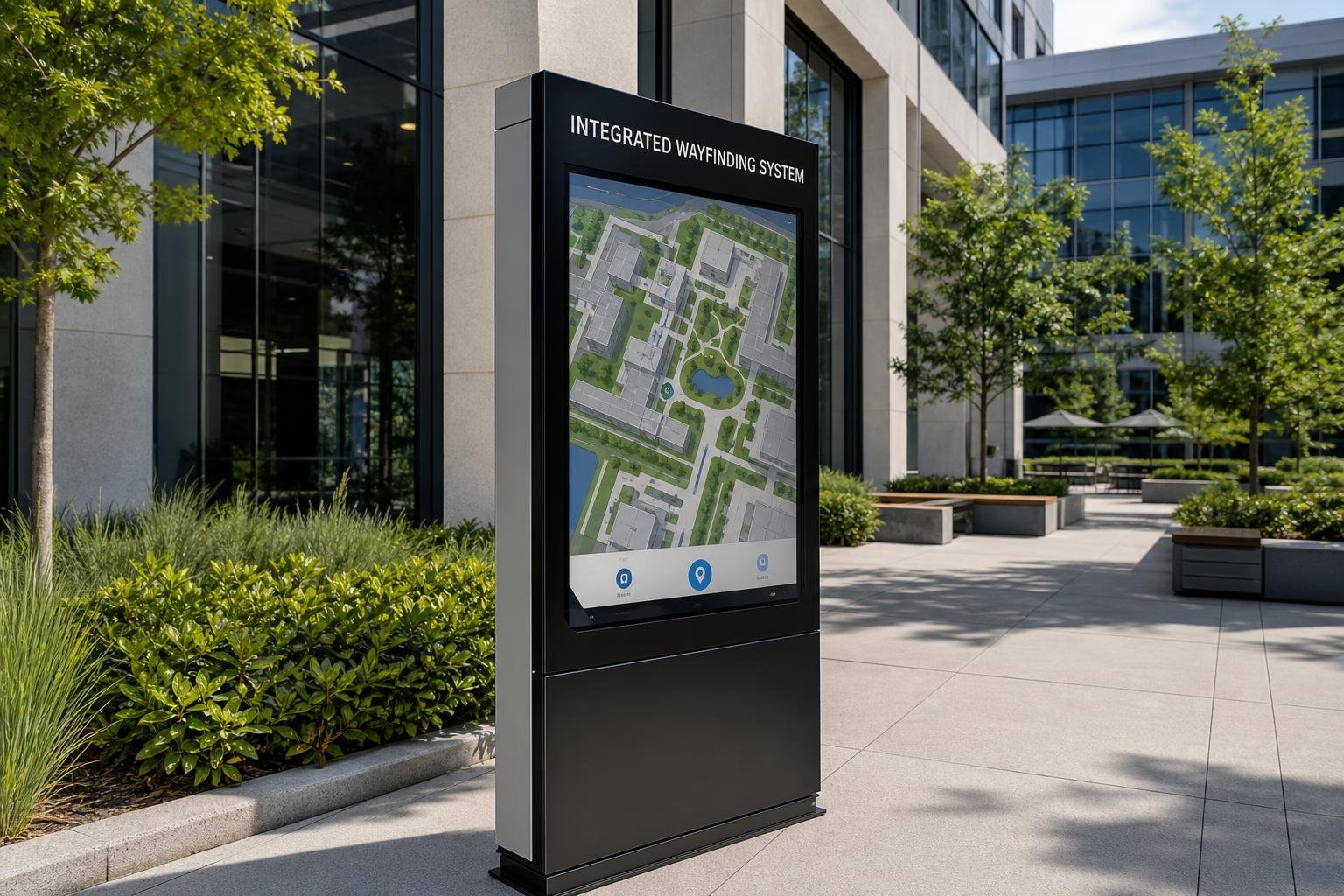 06 wayfinding system integration wayfinding and directional signs for businesses in Sedgefield, NC