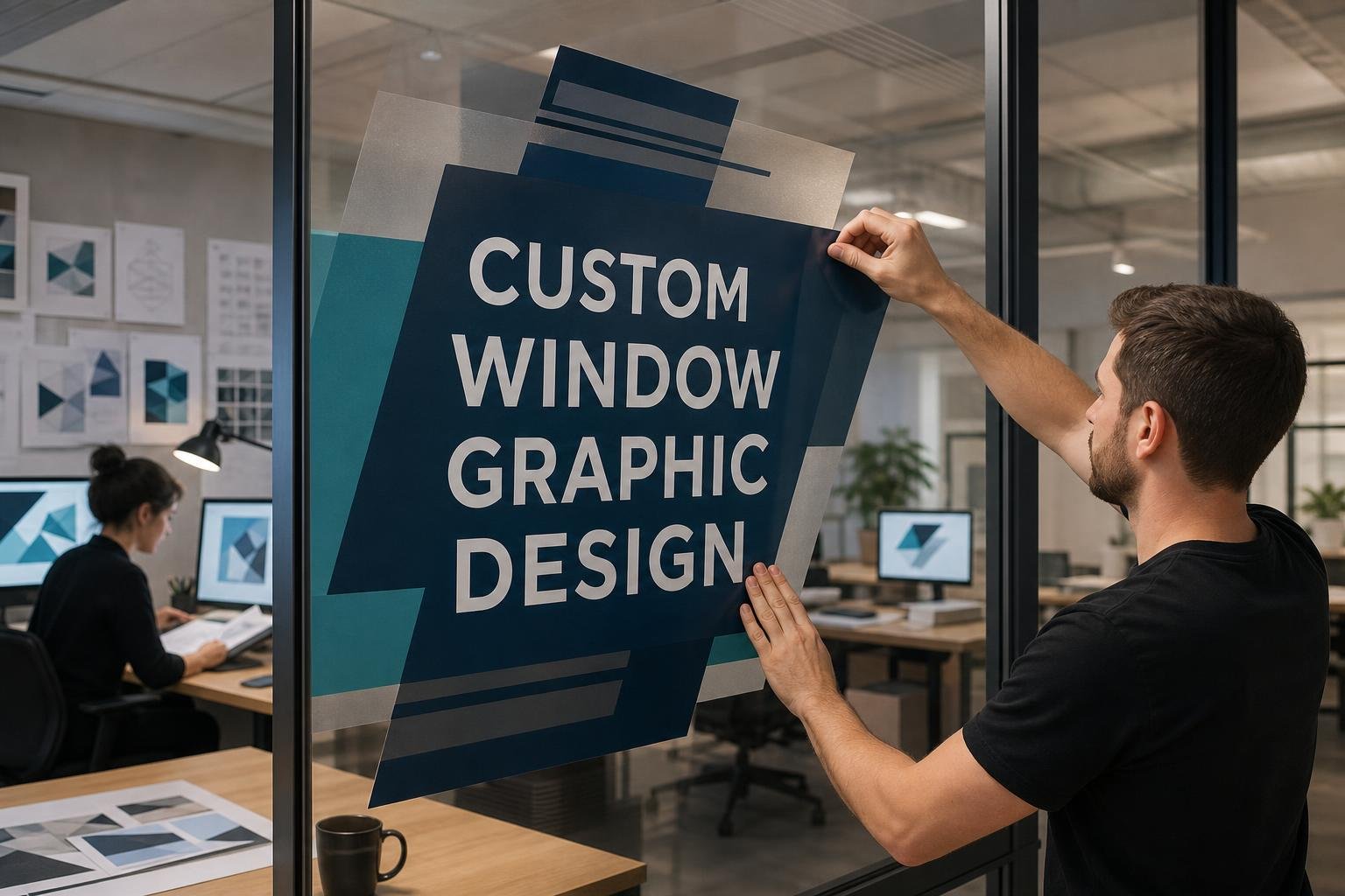 02 custom window graphics for businesses in Archdale, NC