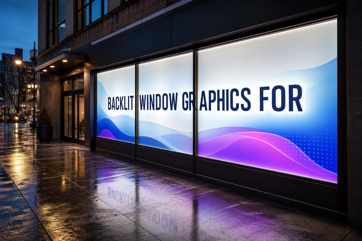 05 backlit window graphics solutions for businesses in Archdale, NC