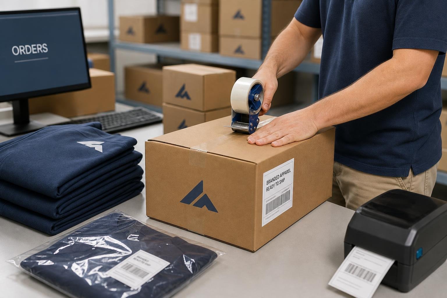 Coordinated national apparel fulfillment process serving for Berkeley, CA businesses