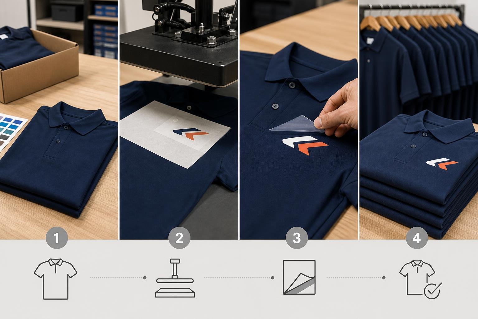 Step-by-step garment customization process with sample approvals in process relevant to businesses in Eureka, CA