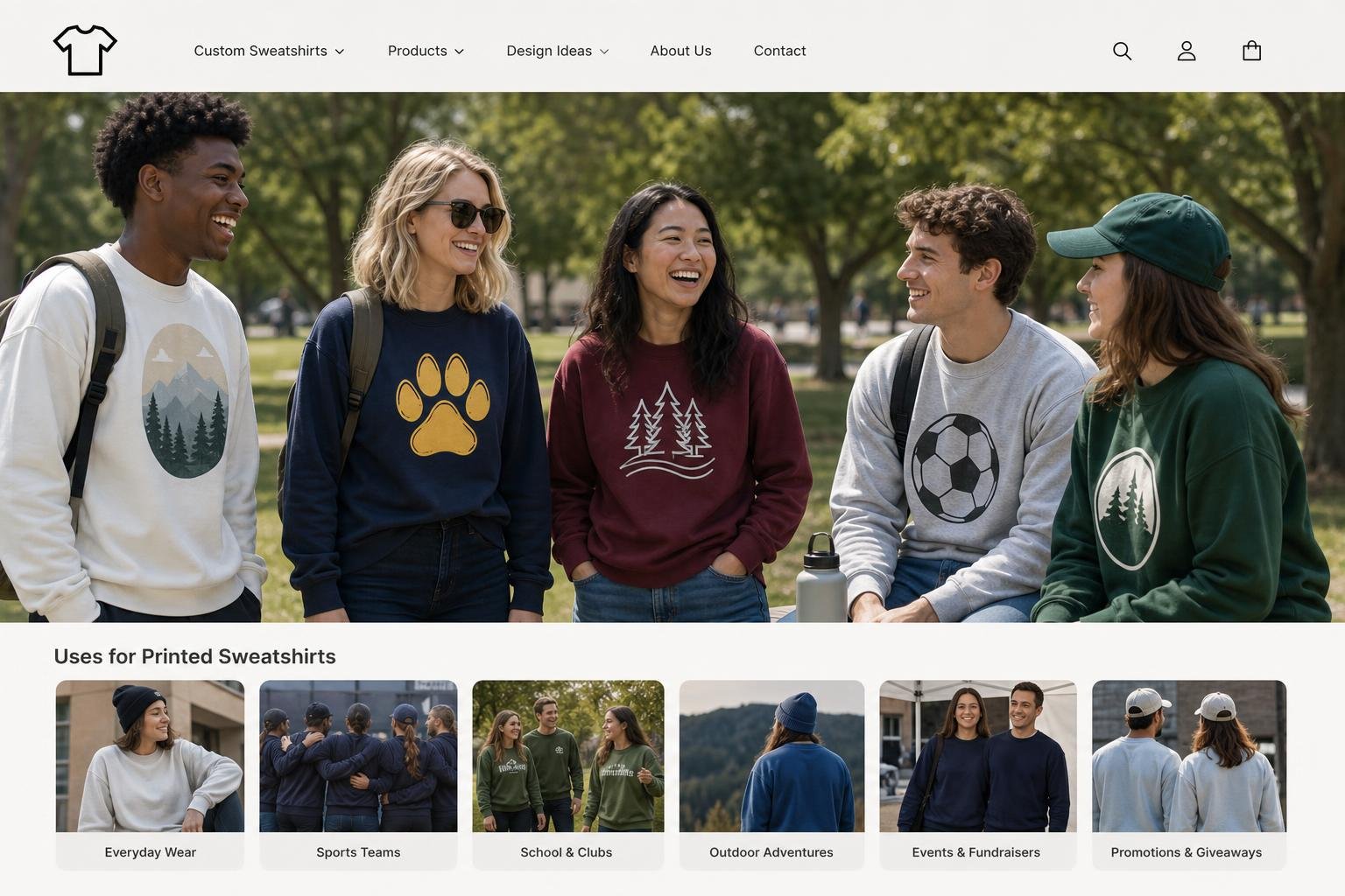 06 uses for printed sweatshirts custom sweatshirts for businesses in Redding, CA