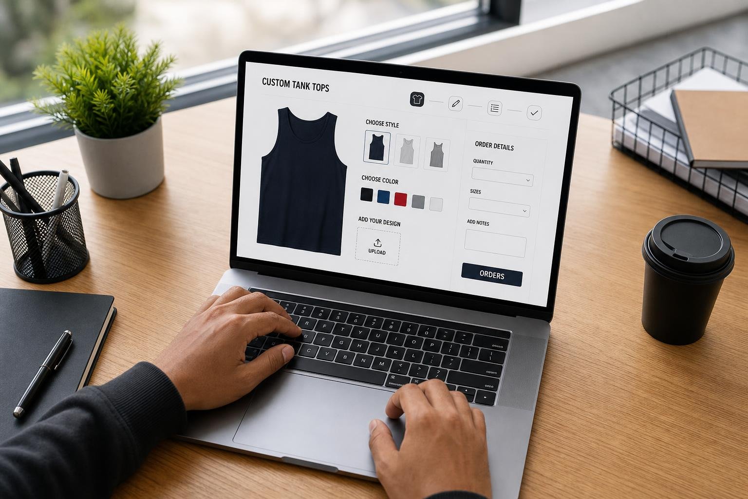 06 apparel order process custom tank tops for businesses in Redding, CA