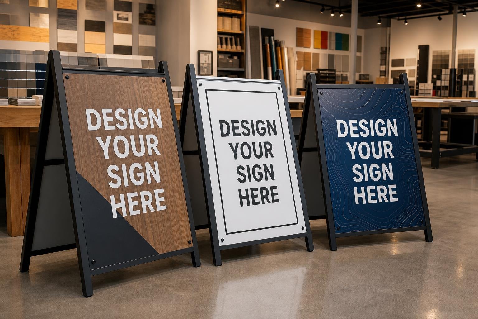 02 custom a frame signs for Apache, AZ businesses