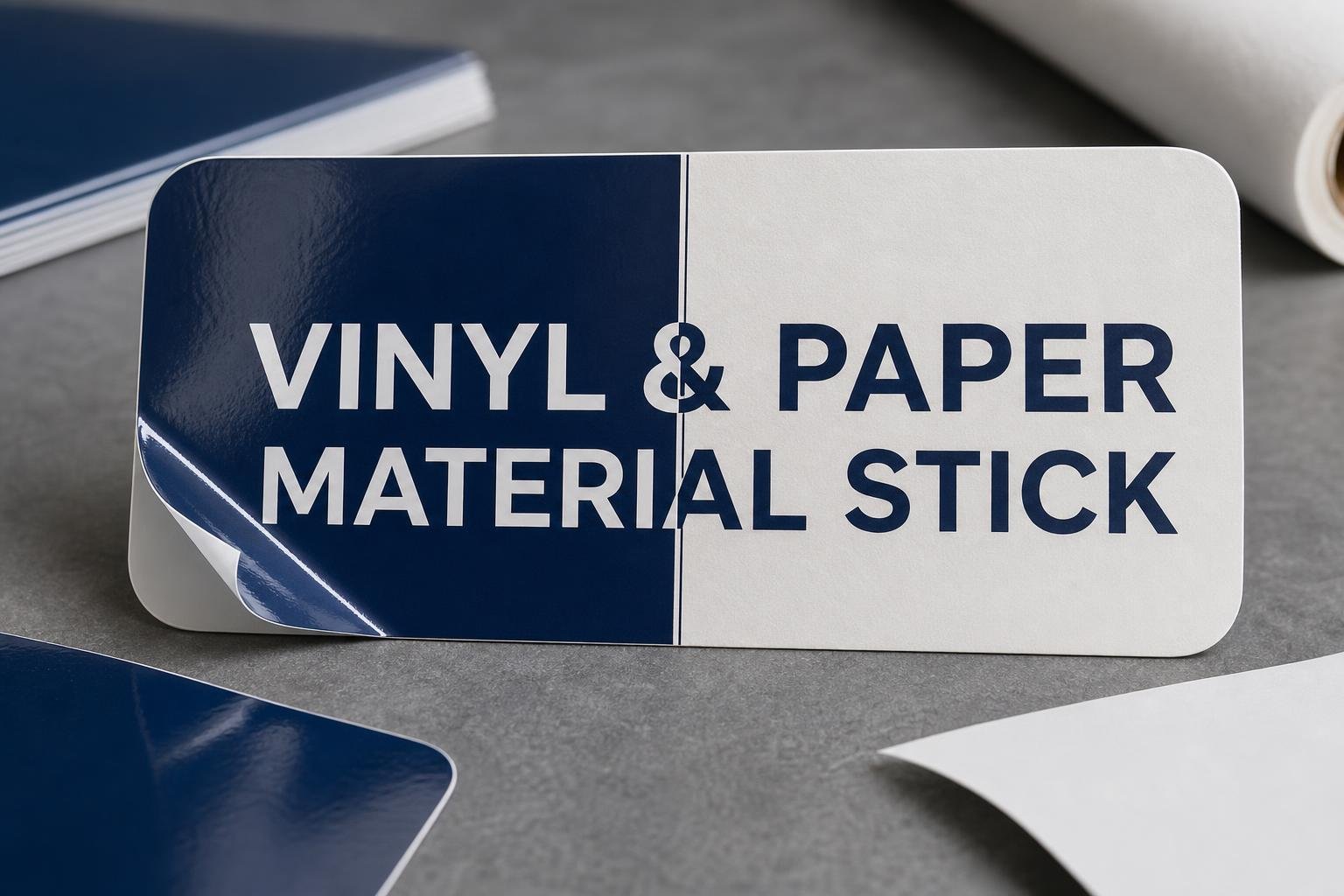 04 vinyl and paper materials custom stickers and labels for businesses in Apache, AZ