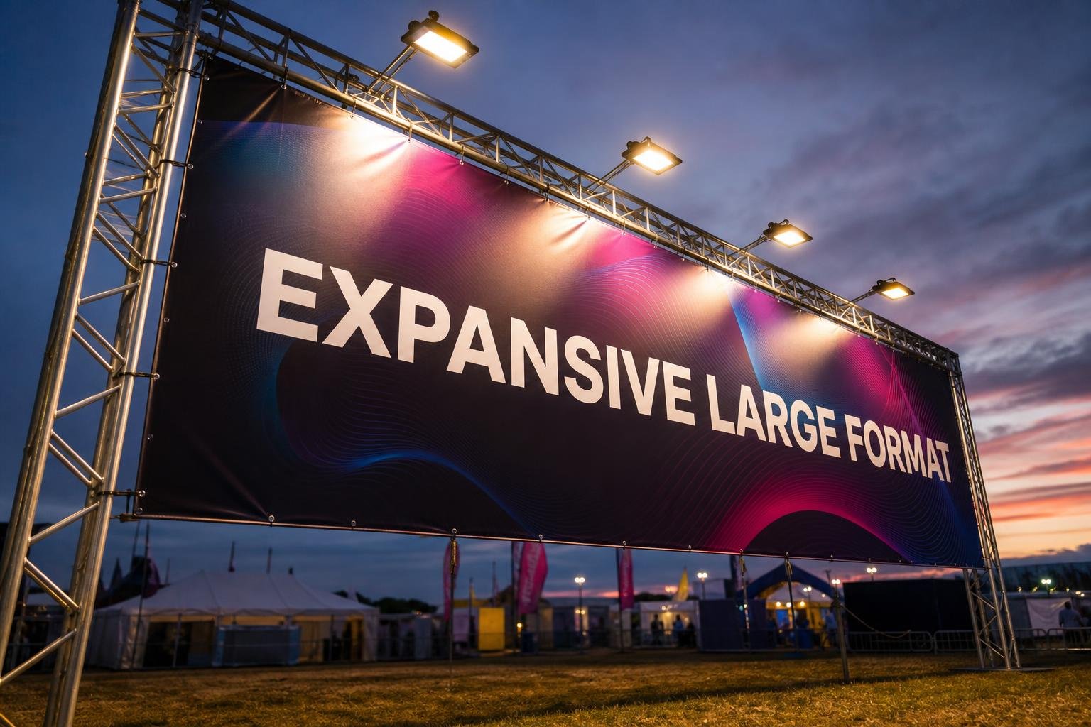 Large format digital print displayed on banner , Tempe, AZ business for sign projects in Apache, AZ