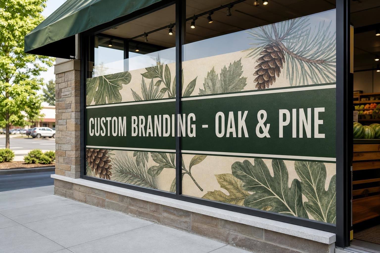 Custom graphic design large format print sample showcasing branding in Tempe, AZ for sign projects in Mesa, AZ