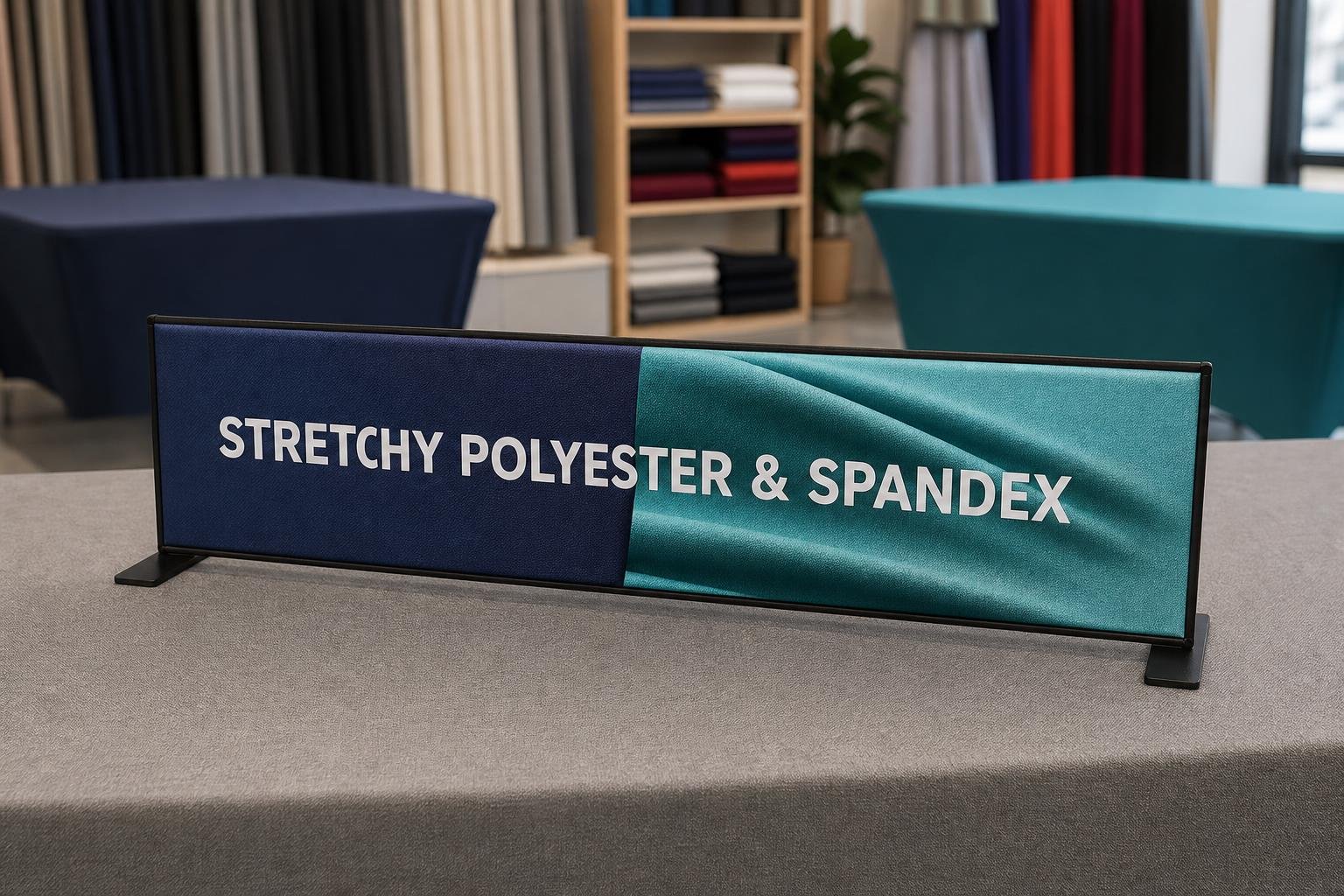 Polyester and spandex fabric table throws suited business exhibits for businesses in Ahwatukee, AZ