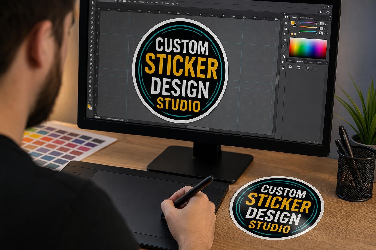 Custom vinyl sticker designs showcasing brand elements , Tempe businesses for Apache, AZ businesses
