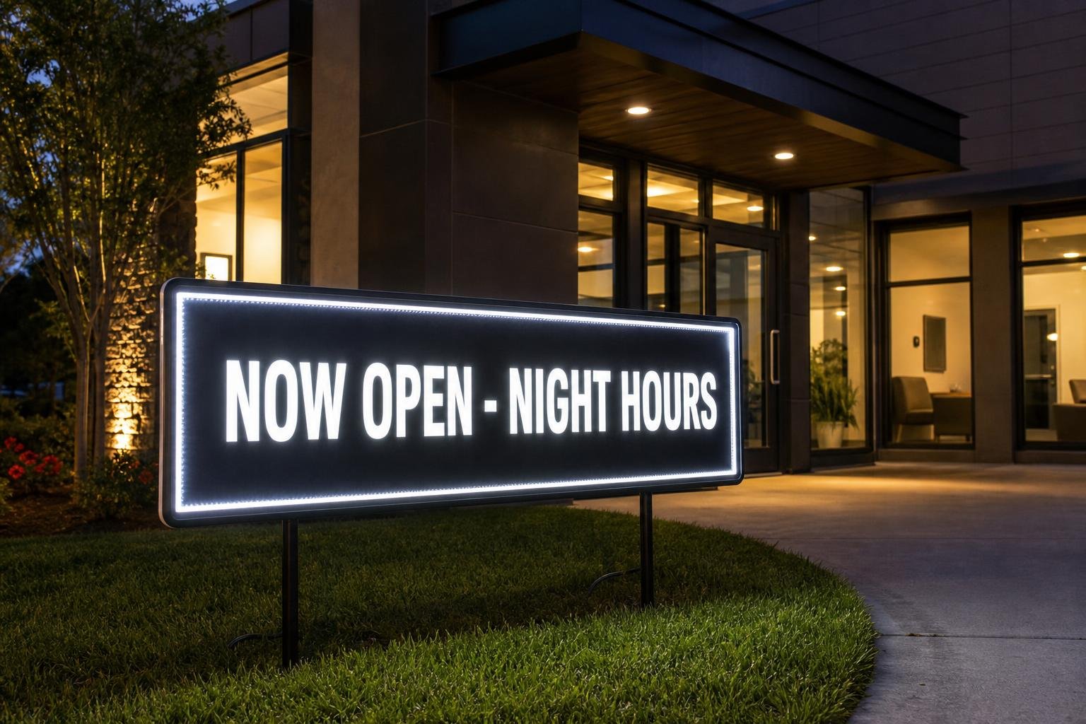 05 illuminated yard signs for Apache, AZ businesses